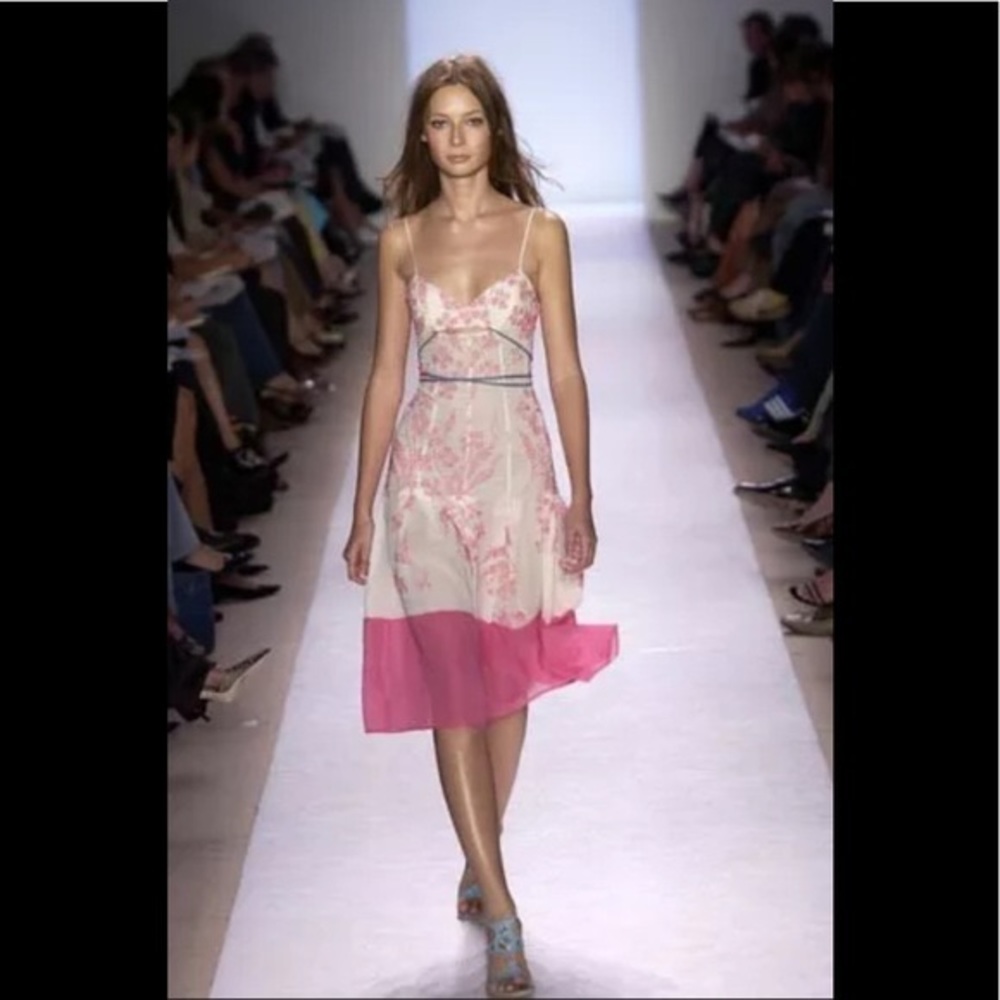 BCBG MaxAzria Runway Floral Embroidered Dress